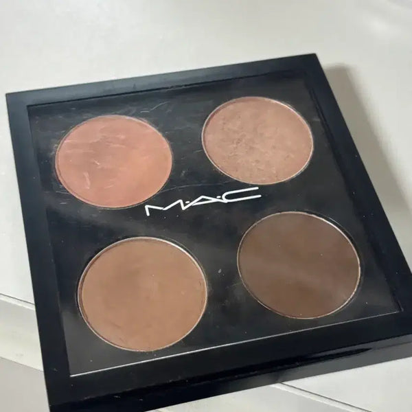 [BUNJANG] MAC Eyeshadow Palette Peach Brown Wedge, Mighty Tweedy, Espresso, All That Glitters / 맥 4구 섀도우 팔레트 피치브라운 웨지 마이트위디 에스프레소 올댓글리터스