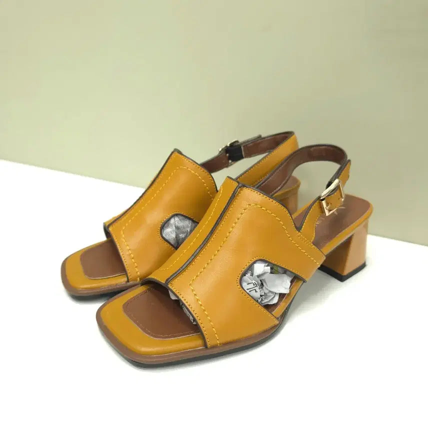 [BUNJANG] Nine West 24SS Genuine Leather Sandals / 나인웨스트) 거의새거 24ss 소가죽 샌들 - 230