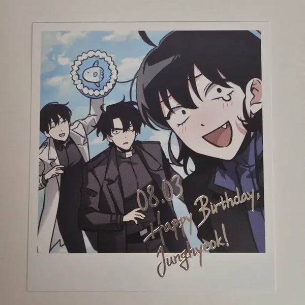 [BUNJANG] Omniscient Reader's Viewpoint Collab Cafe Special Gift Yu Junghyeok Birthday Polaroid / 특전 전독시 전지적독점시점 콜라보 카페 특전 유중혁 생일 폴라로이드