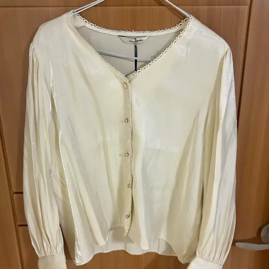 [BUNJANG] Roem Cream L Size Blouse / (택 있음) 로엠 크림색 L사이즈 블라우스