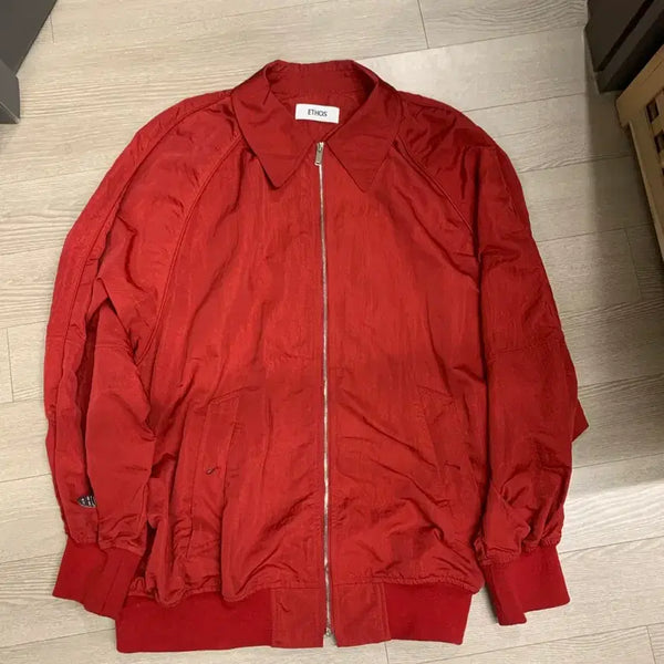 [BUNJANG] Ethos Zip-up Jacket Red / 에토스 집업 재킷 레드
