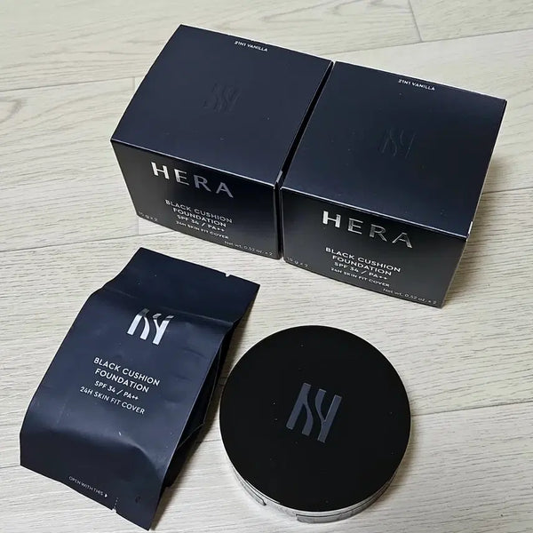 [BUNJANG] Hera Black Cushion SPF 50+ PA++++ 21N1 (15g) + Refill (15g) Set / 헤라블랙쿠션 21N1호 *본품1개+리필1개 세트