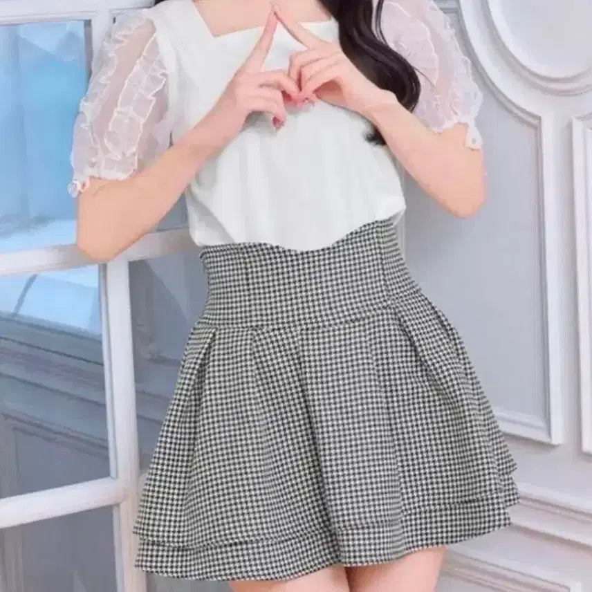 [BUNJANG] Michelle Macaron Plaid Skirt / 미셸마카롱 체크 스커트 치도리 양산형지뢰계 스나계 시허니리즈리사피움에블린그레일