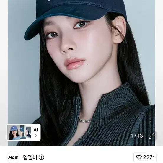 [BUNJANG] MLB Ace Unstructured Ball Cap NY (Navy) / MLB 엠엘비 에이스 언스트럭쳐 볼캡 NY (Navy) 모자