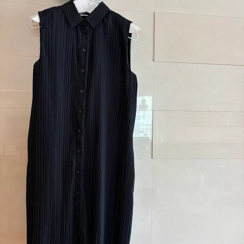 [BUNJANG] COS Navy Pleated Shirt Dress Size 32 / cos 코스 네이비 플리츠 셔츠 원피스 32