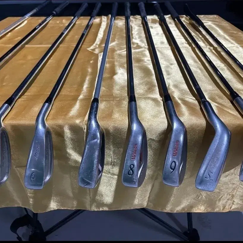 [BUNJANG] Striped Golf Bag and 10-Piece Women's Full Set / 21.줄무늬 캐디백과 여성용 10개 골프채 풀세트. 입문용 초보용
