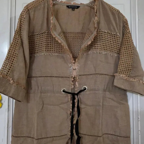 [BUNJANG] Egoist Linen Jacket / 여름 시원한 고급스러운 디자인이쁜  에고이스트  마 린넨  자켓  깨끗해요