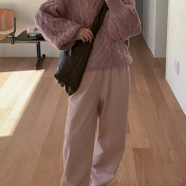 [BUNJANG] A Little Bit Pink Denim Pants / 어리틀빗 핑크데님