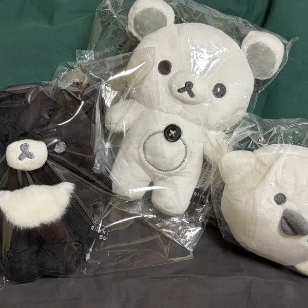 [BUNJANG] Rilakkuma Monochro Limited Edition Plush Set / [일괄] 리락쿠마 모노크롬 한정 누이