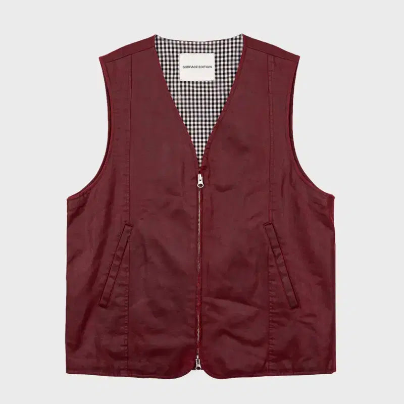 [BUNJANG] Surface Edition Leather Vest L / 서피스에디션 가죽 베스트 L