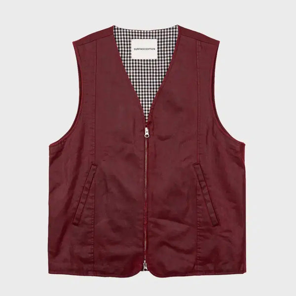 [BUNJANG] Surface Edition Leather Vest L / 서피스에디션 가죽 베스트 L