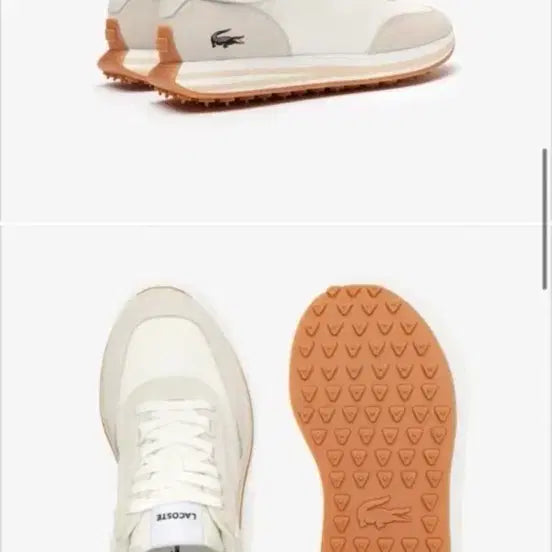 [BUNJANG] Lacoste Sneakers White/Beige / 라코스테 스니커즈 화이트/베이지