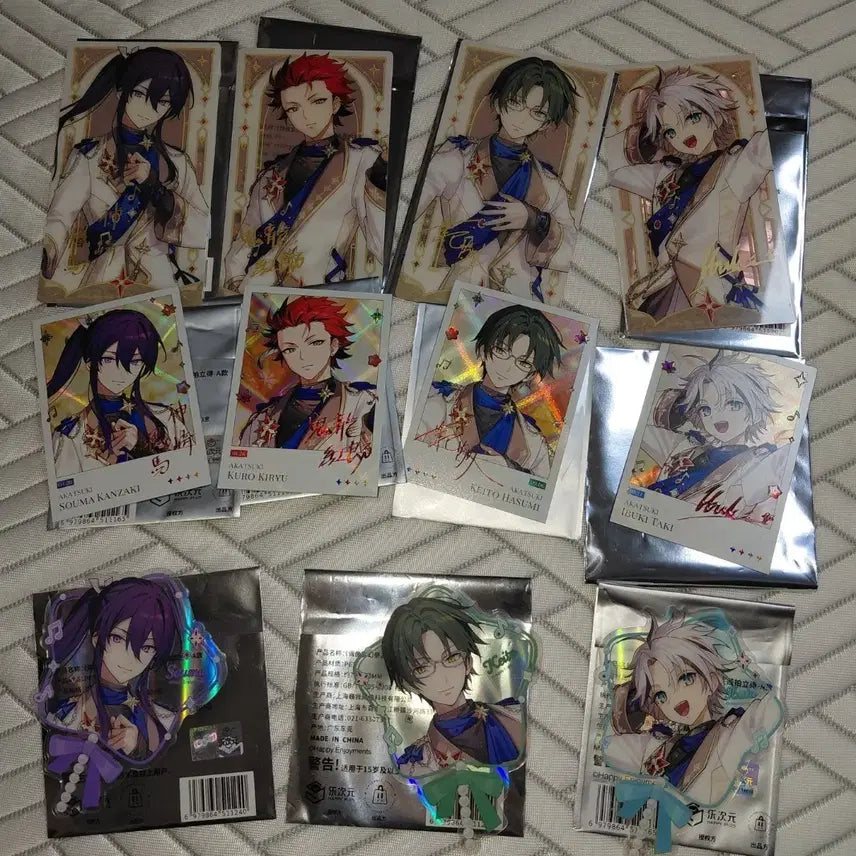 [BUNJANG] Ensemble Stars! 11th Anniversary Kirishima/Seto/Kuro/Ibuki Pashacollection Card Set / 앙스타 용산 11주년 파업 케이토 소마 쿠로 이부키 파샤 긴클카 별클카 일괄