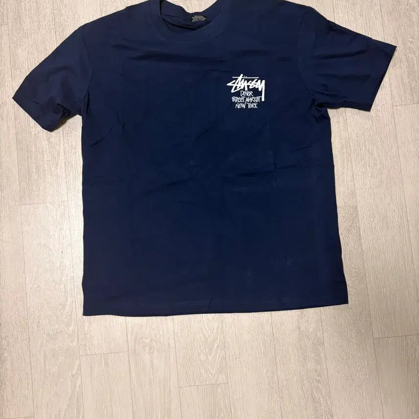 [BUNJANG] Stussy Short Sleeve T-Shirt Navy / 스투시 반팔 티셔츠 네이비
