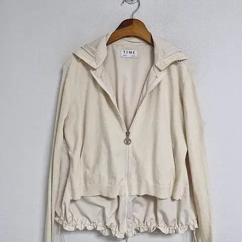 [BUNJANG] TIME HOOD JACKET Beige / 21년 타임 후드자켓