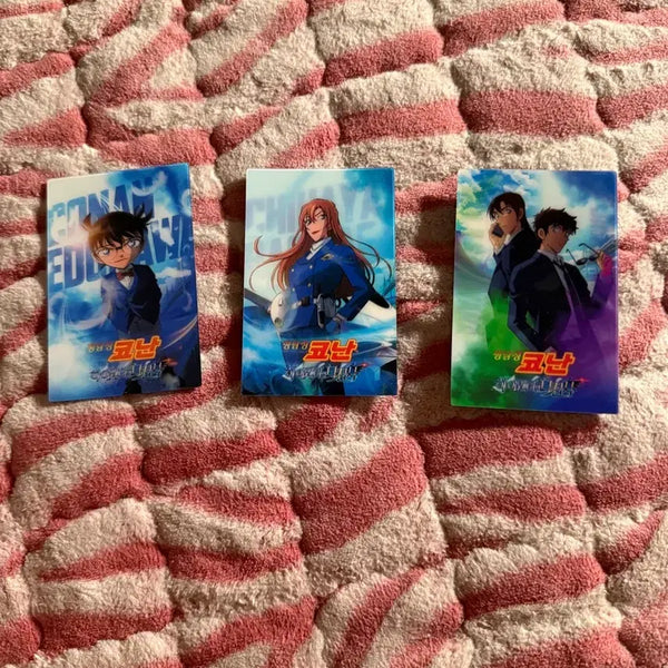 [BUNJANG] Detective Conan Lenticular Card Bundle Set / 코난 렌티큘러카드 3개일괄 판매합니다