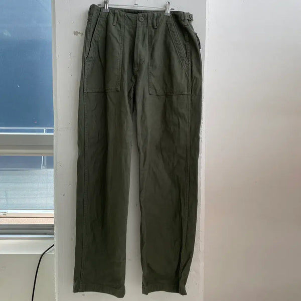 [BUNJANG] Musinsa Khaki Cotton Pants / (30) 무신사 카키 코튼 팬츠 바지