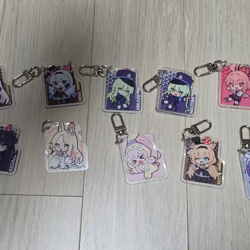 [BUNJANG] Blue Archive Cafe Memorial Keyring Set / 블루아카이브 카페메모리얼 키링 세트 팔아요.