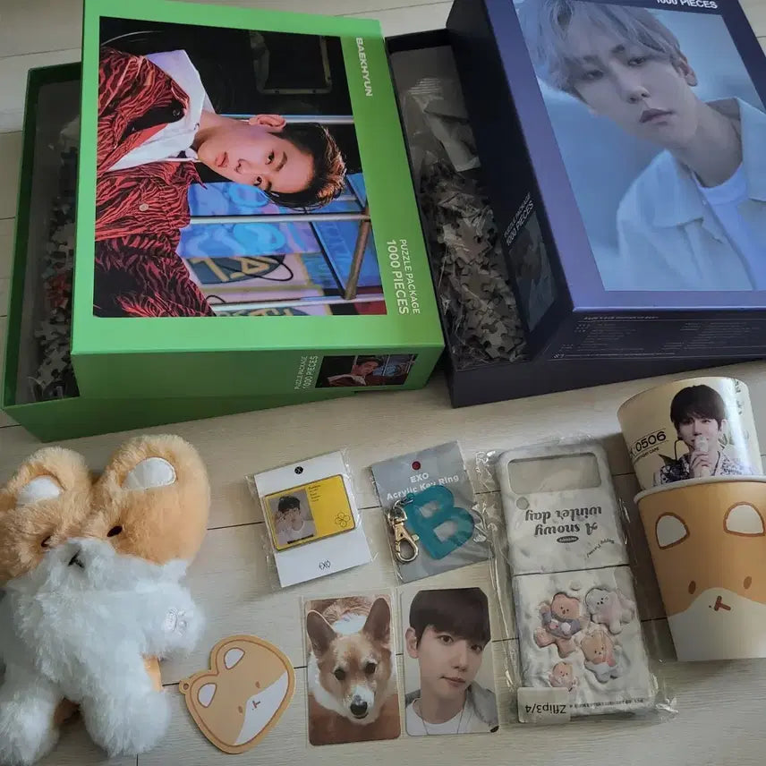 [BUNJANG] Baekhyun Fuzzy Magnet Bundle Set / 백현 터래기 마그넷 일괄 양도