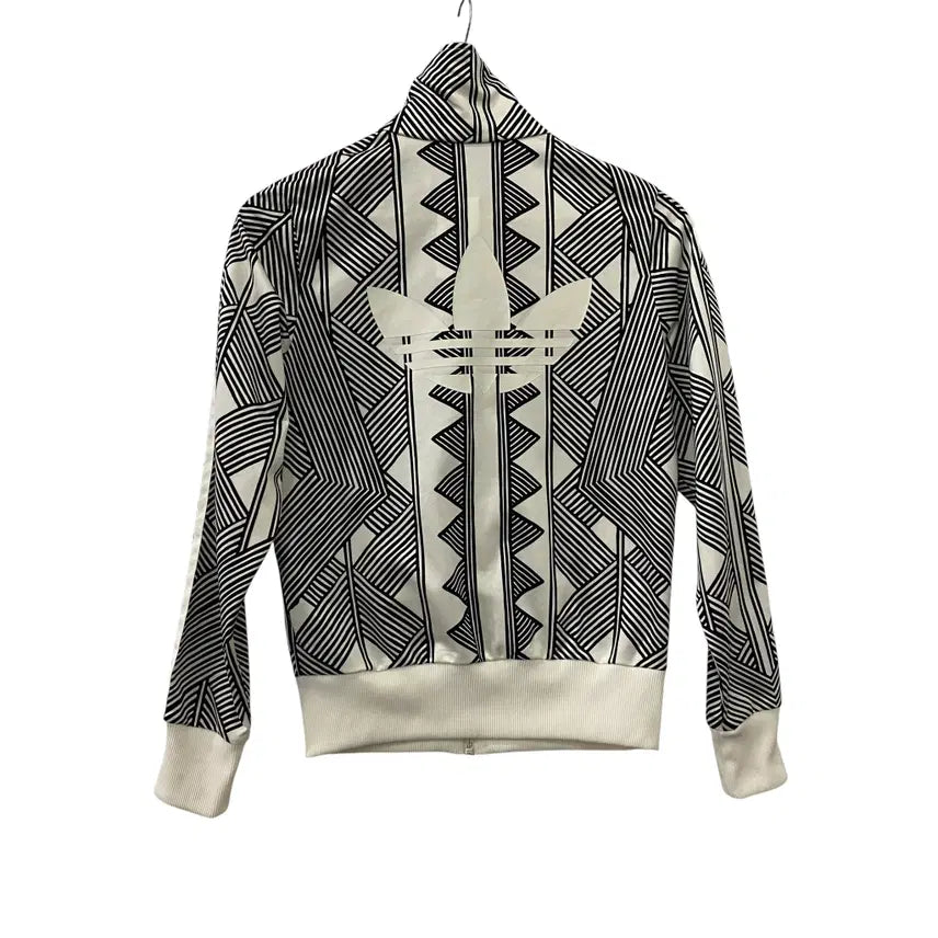 [BUNJANG] Adidas Originals Pattern Zip-Up Jersey (Size M) / A681. 여성용 아디다스오리지날 패턴 져지집업(95)