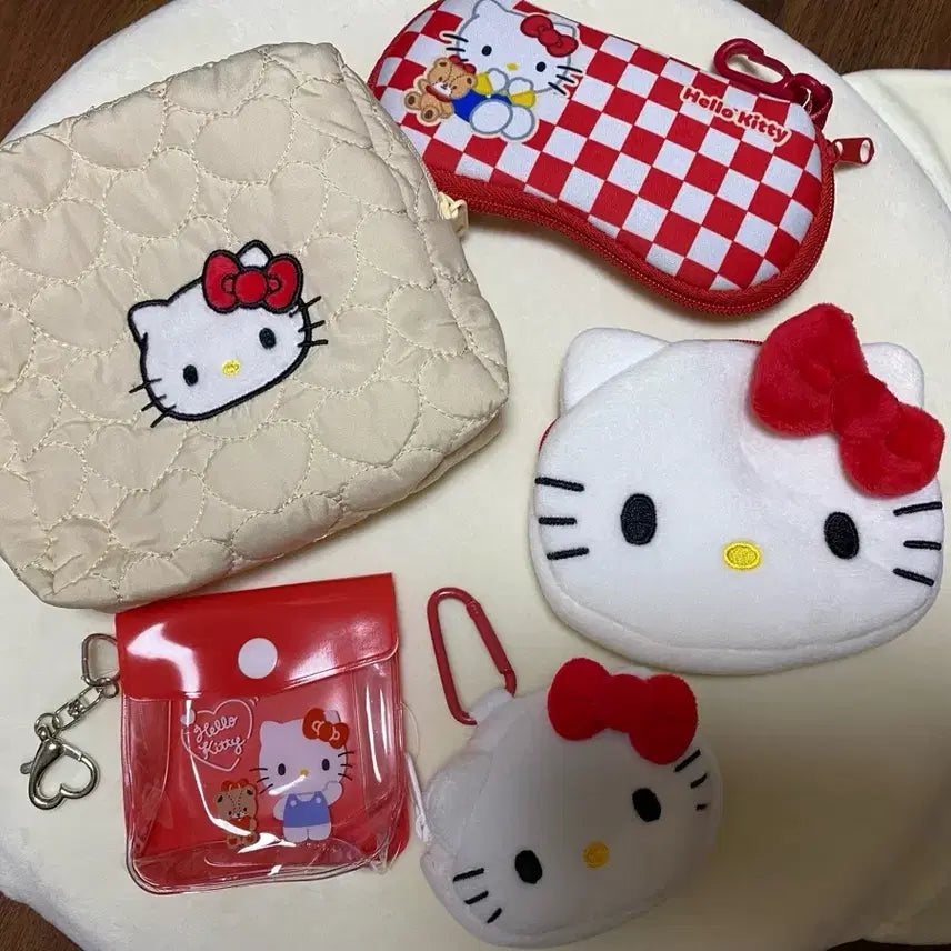 [BUNJANG] Daiso Hello Kitty Pouch Set / 다이소 헬로키티 파우치 세트