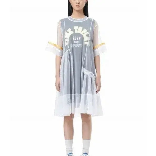 [BUNJANG] SJYP Chiffon Long Dress Size 90 / SJYP s23 샤 롱 원피스 90