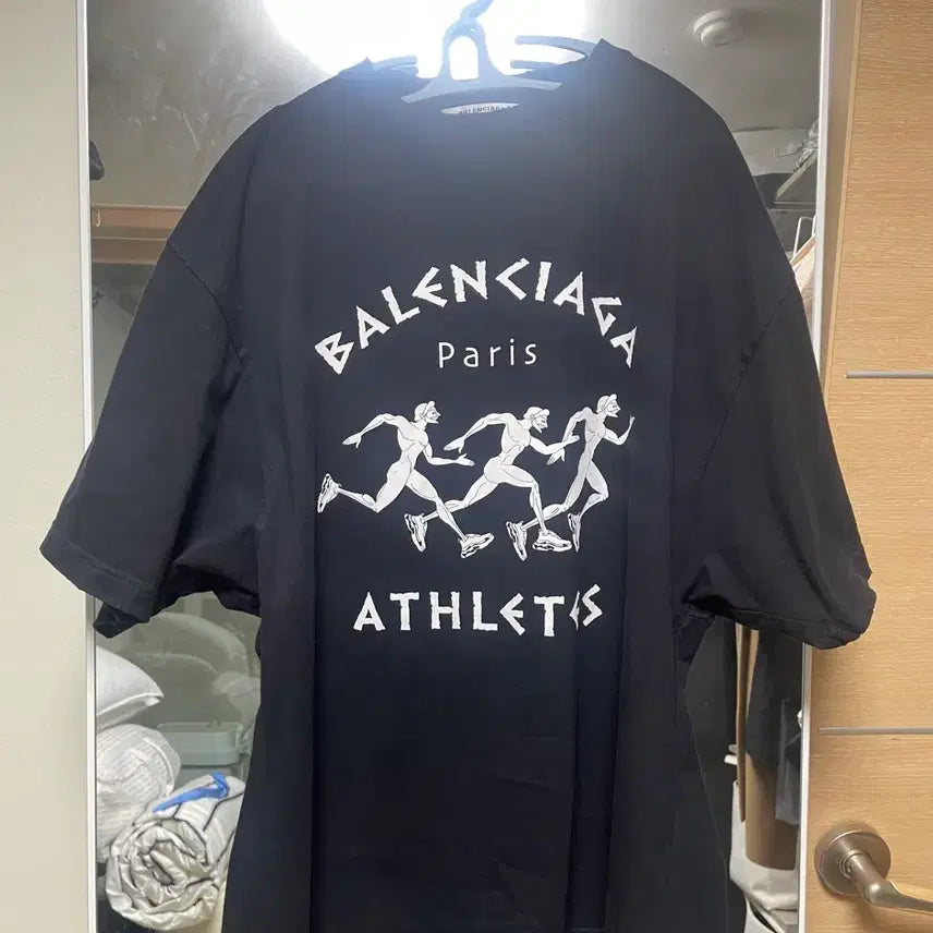 [BUNJANG] Balenciaga Marathon Short Sleeve T-Shirt Black XS / [XS] 발렌시아가 마라톤 반팔 블랙