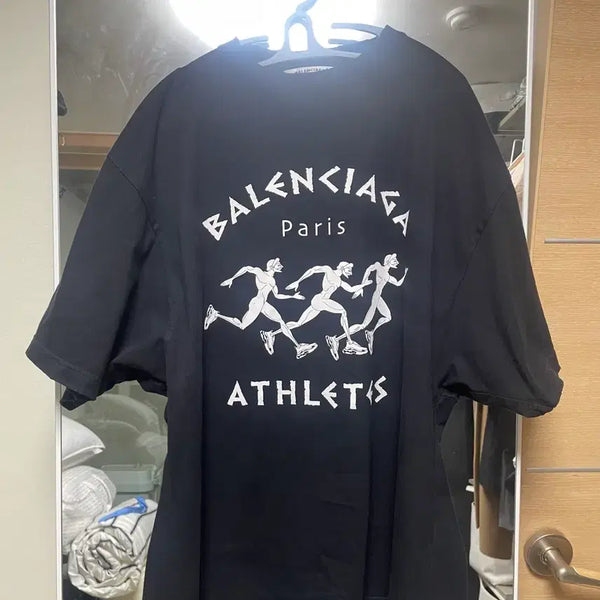 [BUNJANG] Balenciaga Marathon Short Sleeve T-Shirt Black XS / [XS] 발렌시아가 마라톤 반팔 블랙