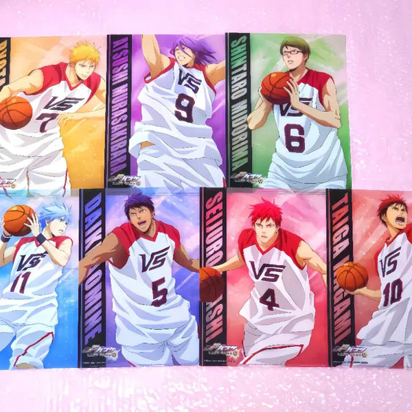 [BUNJANG] Kuroko's Basketball The Movie A4 Clear File Set (7 Types) / (미사용/일괄) 극장판 쿠로코의농구 쿠농 A4 클리어파일 화일 7종 일괄