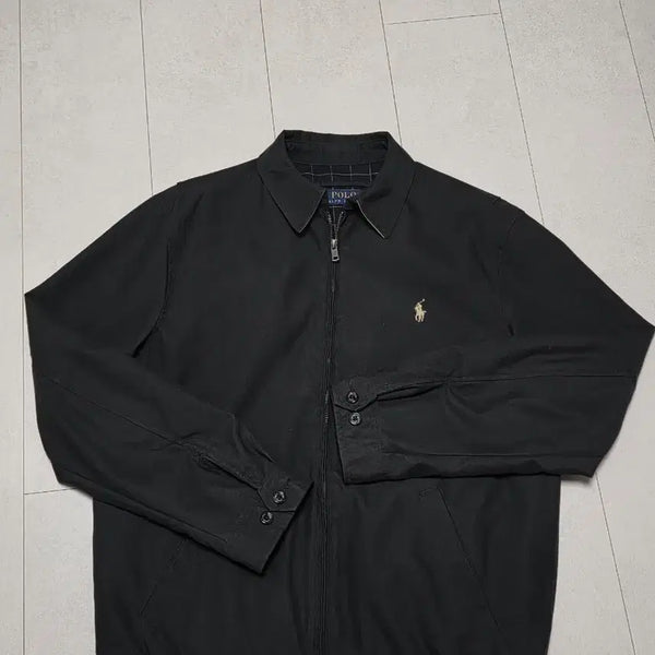 [BUNJANG] Polo Ralph Lauren Black Barracuda Harrington Twill Blouson Jacket (Size S) / 폴로 랄프로렌 블랙 바이스윙 자켓 S 95 - 100 바라쿠다 헤링턴 트윌 검정 자켓 블루종