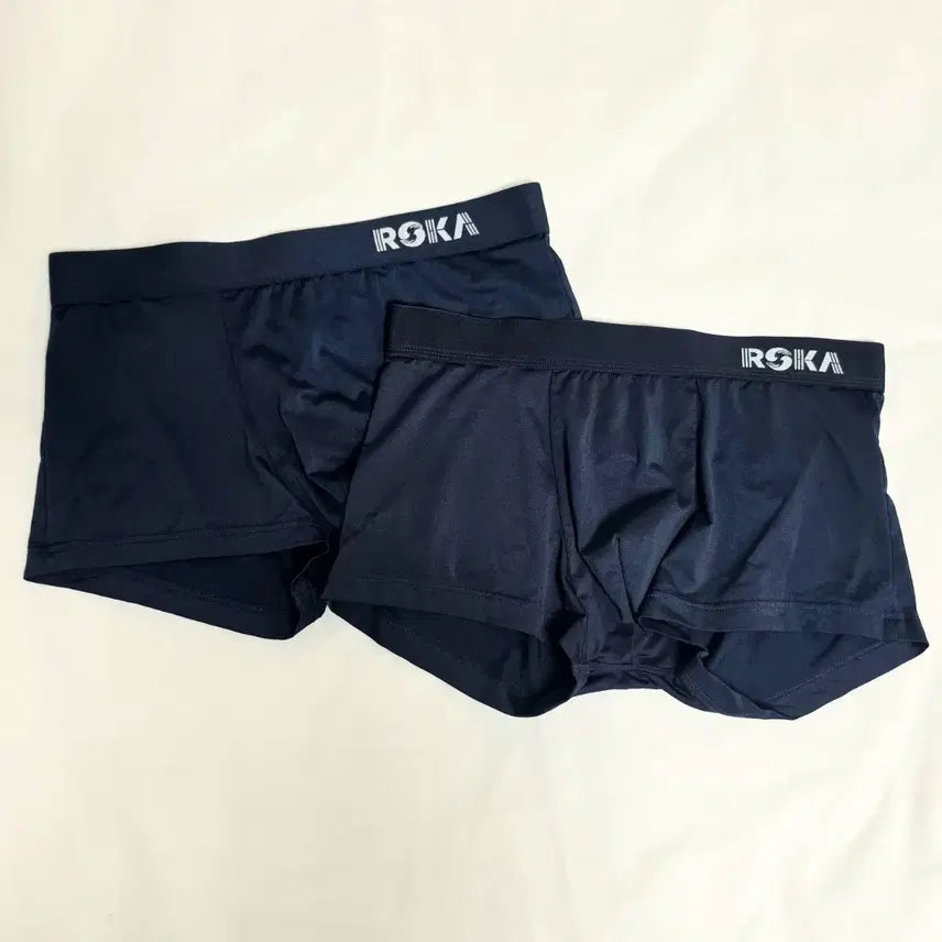 [BUNJANG] ROKA Men's 2-Pack Boxer Briefs Navy / ROKA 남성 드로즈 2개 세트 네이비