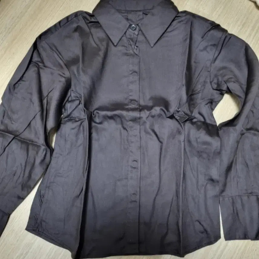 [BUNJANG] Dark Brown Women's Shirt Size 90 / 여성 어두운 브라운 셔츠 90