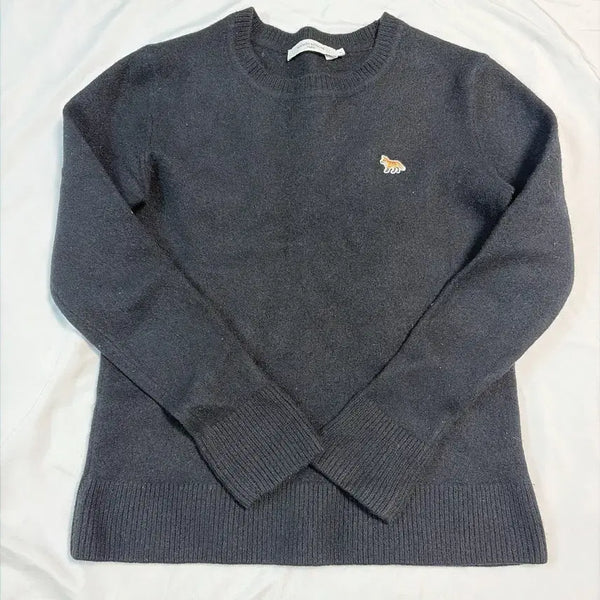[BUNJANG] Maison Kitsuné Fox Head Knit Black S / 메종키츠네 폭스헤드 니트 블랙 S