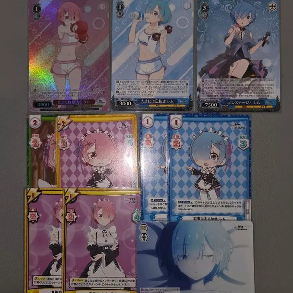 [BUNJANG] Re:Zero Rem & Ram Weiss Schwarz Card Set (Japanese Edition) / 일어판 정식 굿즈 렘 & 람 카드 (바이스슈발츠, 리버스폴유)