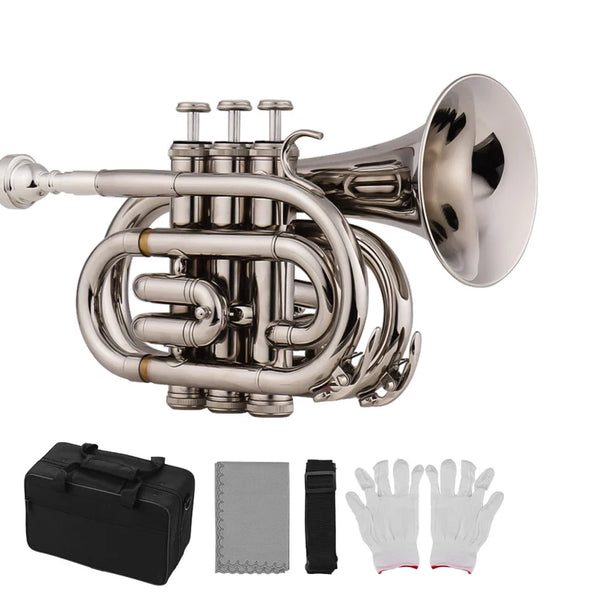 [BUNJANG] Mini Pocket Trumpet - Silver (New) / [새제품] 미니 포켓 트럼펫 실버