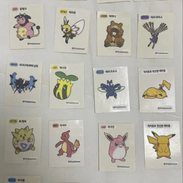 [BUNJANG] Pokemon Bread Stickers (Tti-bu-ssil) / 포켓몬 띠부씰
