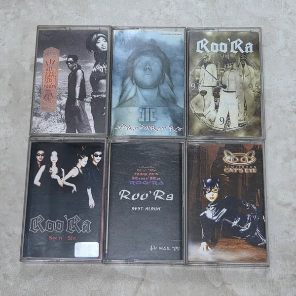 [BUNJANG] Roo'ra & Kim Ji Hyun Cassette Tape 6-Piece Bundle Set / 룰라 & 김지현 카세트 테이프 6개 일괄