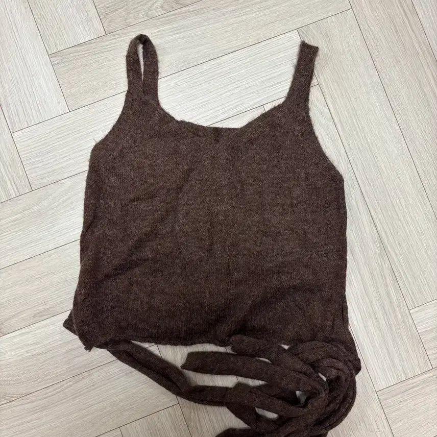 [BUNJANG] Alpaca Knit Bustier New / 알파카 니트 뷔스티에 새상품
