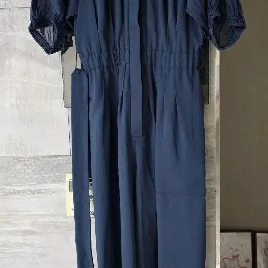 [BUNJANG] Objet Jumpsuit Navy / 오브제 점퍼수트