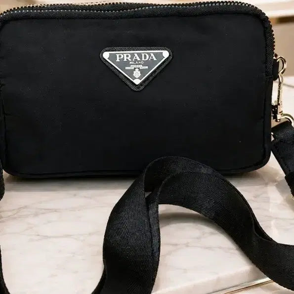 [BUNJANG] Prada Style 3-Tier Crossbody Bag / 프라다 스타일  3단 크로스백