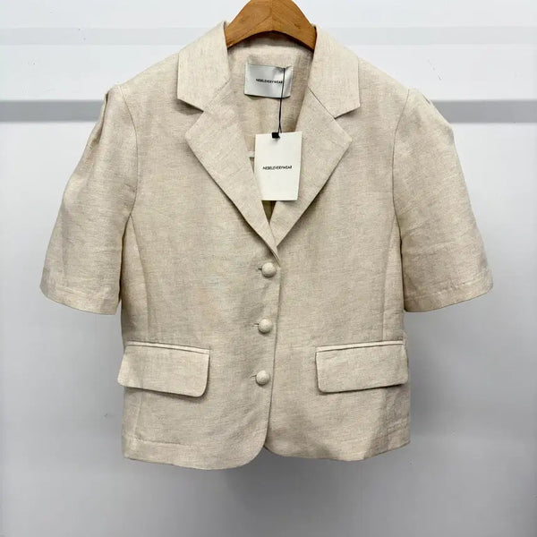 [BUNJANG] Nebl Everywhere 100% Linen Jacket F / 새상품) 네벨에브리웨어 린넨100 자켓 F