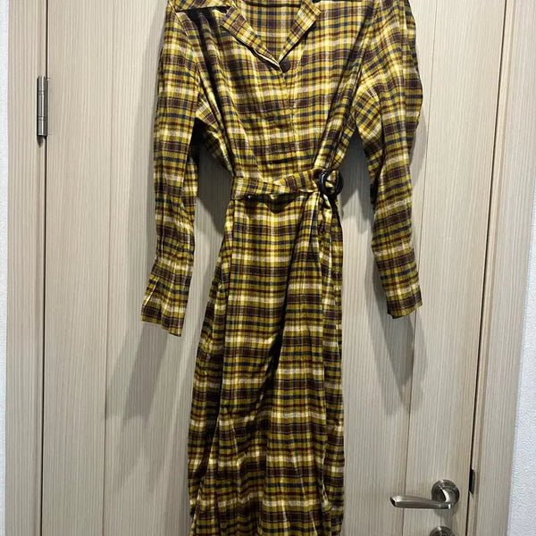 [BUNJANG] On&On Check Midi Dress / 온앤온 체크 원피스