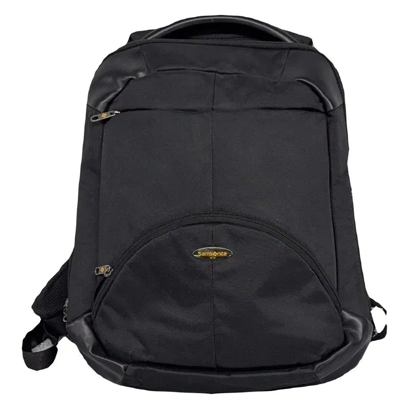 [BUNJANG] Samsonite Black Polyester Cotton Blend Backpack / 샘소나이트 블랙 백팩
