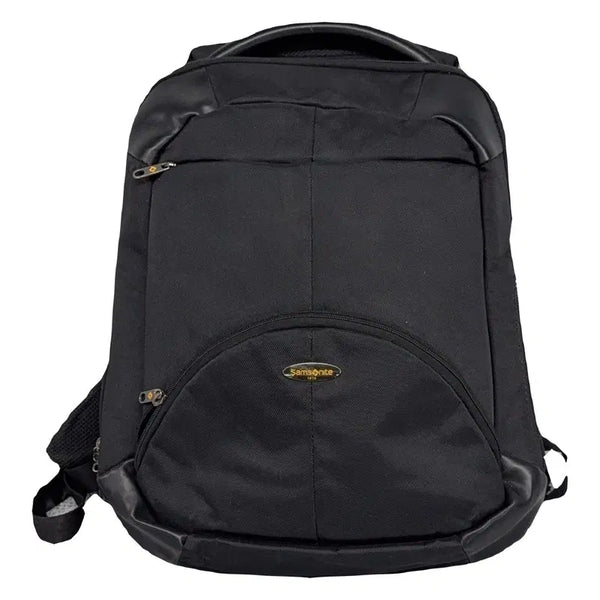 [BUNJANG] Samsonite Black Polyester Cotton Blend Backpack / 샘소나이트 블랙 백팩