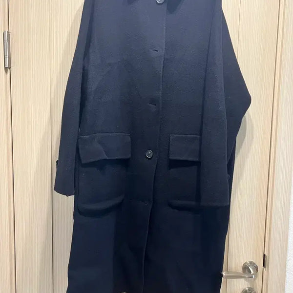 [BUNJANG] Mooble Double-Breasted Black Handmade Wool Coat / 모이블레 싱글 블랙 핸드메이드 울코트
