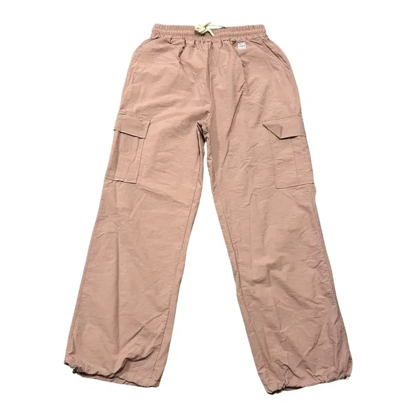 [BUNJANG] Vintage Pink String Nylon Cargo Pants / (만원 빈티지) 빈티지 핑크 스트링 나일론 카고 팬츠