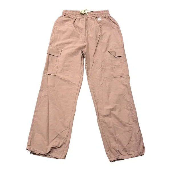 [BUNJANG] Vintage Pink String Nylon Cargo Pants / (만원 빈티지) 빈티지 핑크 스트링 나일론 카고 팬츠