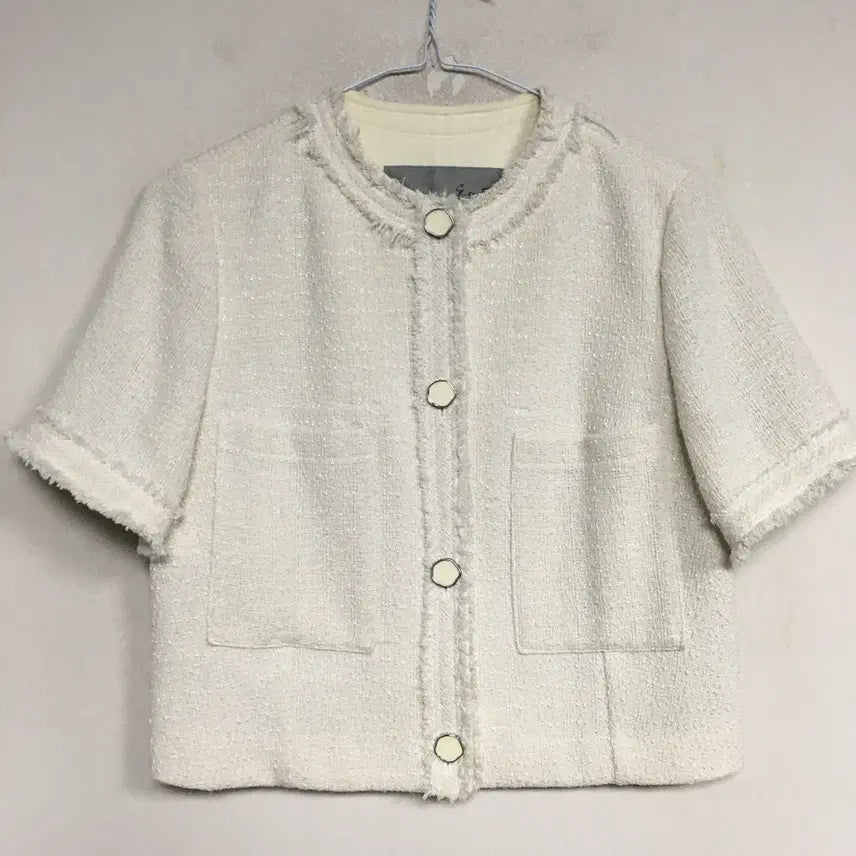 [BUNJANG] GCUT Half Sleeve Tweed Jacket / 22 GCUT 지컷 반팔 트위드 자켓 55