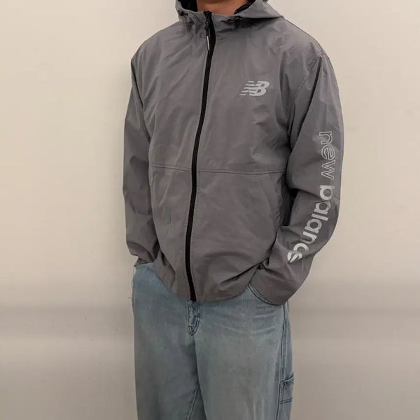 [BUNJANG] New Balance Reflective Windbreaker Jacket L / 뉴발란스 리플렉티브 바람막이
