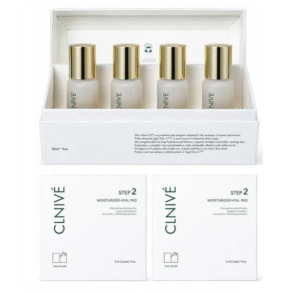 [BUNJANG] Cliveth Essence Skin Emulsification Program Essence 30ml (4 Bottles) + Hyalpad (2 Boxes) / 끌리베 에센스 피부유화프로그램 에센스 30ml 4병+히알패드2박스